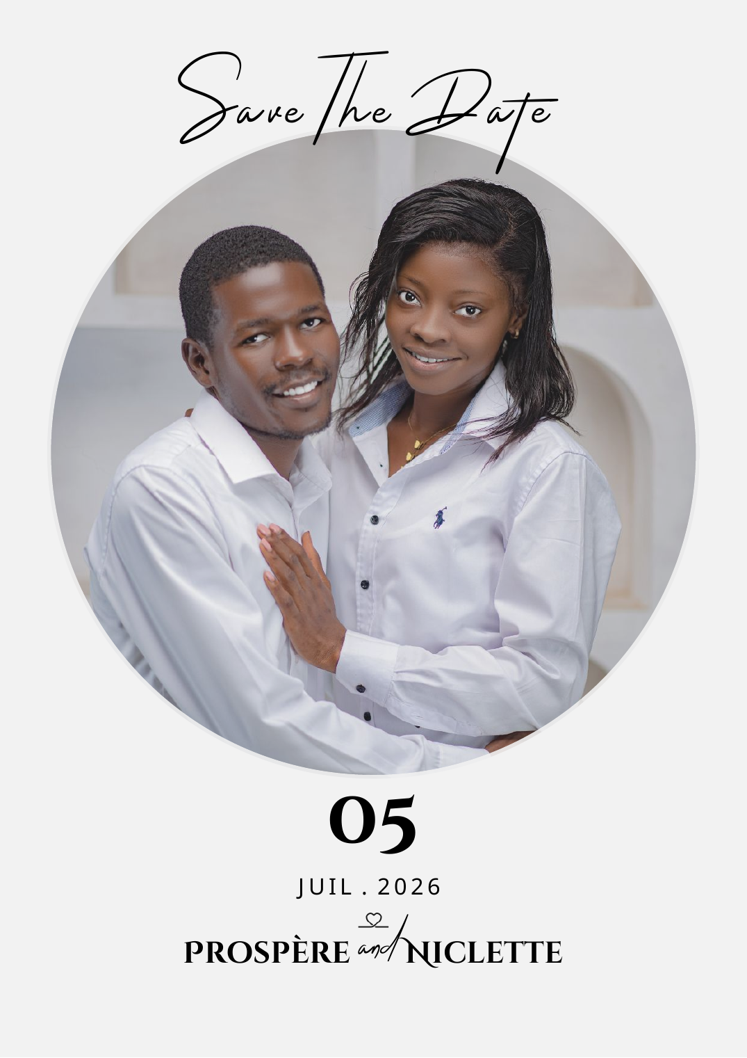 Exemple d'invitation de mariage Kitoko Event